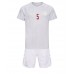 Danmark Joakim Maehle #5 Barnkläder Borta matchtröja till baby VM 2022 Kortärmad (+ Korta byxor) Billigt